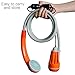 AngLink Upgraded Portable Camping Shower, Battery Powered Outdoor Shower for Outdoors, Camping, Pet Cleaning, Car Washing, Plants Watering - Turns Water from Bucket/Sink Into Steady, Gentle Stream …