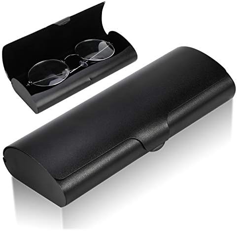 Calabria S412 Extra Large Hard Shell Eyeglass Case – Black Snap