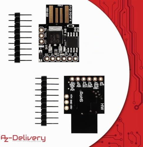 Digispark Rev. 3 Kickstarter avec USB Carte de Développement Compatible avec Arduino 100% avec ATtiny85 incluant Un E-Book!