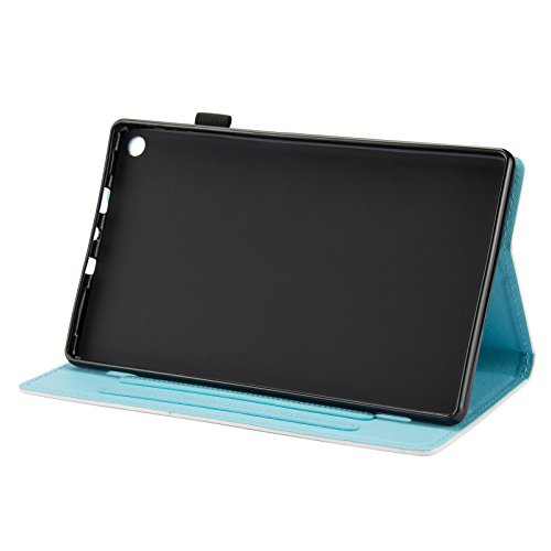 UUcovers Kindle Fire HD 8 Case,Slim Folio Stand Case with Auto Wake/Sleep&[Pen Slot] Smart Cover for Amazon Kindle Fire HD 8 7th Gen 2017 Release & 6th Gen Release 2016 with Free Stylus,Sunrise - Thumbnail 4