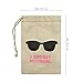 Sanrich 20pcs Wedding Favor Cotton Bags With Drawstring 4x6'' Hangover Recovery Kit I Regret Nothing Bag Eyeglass Pouch Bags For Bachelorette Party(4x6'')