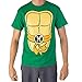 Teenage Mutant Ninja Turtles TMNT Mens Costume T-Shirt (Orange, Large)