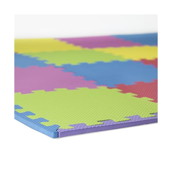 Foam Play Mats (16 Tiles + Borders) Kids Puzzle Playmat Tiles NonToxic Interlocking Floor