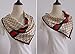 K-Elewon Silk Feeling Scarf Women's Medium Square Satin Hair Scarf 27.5 x 27.5 inches SK070-A