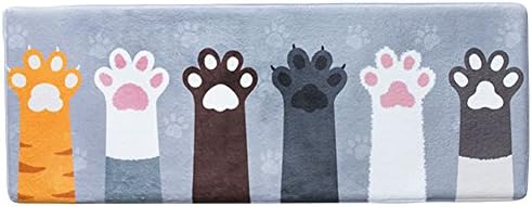 Elegant libra Cartoon Door Mat Cute Cat Palm Bath Mat Non-Slip Kitchen Mat Rubber Doormat Runner Rug Bedroom Mat