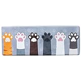 Elegant libra Cartoon Door Mat Cute Cat Palm Bath Mat Non-Slip Kitchen Mat Rubber Doormat Runner Rug Bedroom Mat