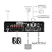 Wireless Bluetooth Home Audio Amplifier – 100W 5 Channel Home Theater Power Stereo Receiver, Surround Sound w/ HDMI, AUX, FM Antenna, Subwoofer Speaker Input, 12V Adapter – Pyle PFA540BTthumb 1