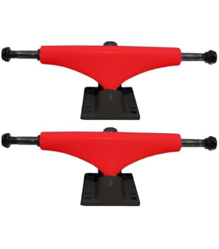 Fracture Wings V2 Skateboard Trucks Raw Red 5.5