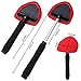 Aebitsry Windshield Cleaner Tool，Car Window Windshields Washing Brush, Wonder Cleaning Inside Interior Auto Glass Wiper Kit with Extendable Handle, 2PCS Washable and Reusable Pads (Red)