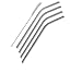 Drhob 4 bent drinking straws for 30oz cup + 1 cleaning brush
