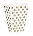 Gold Dots Treat Boxes (Pack of 8) - Elegant Paper Party Favor Containers - Perfect For Celebrations & Gifts