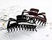 Prettyou Thick Hair Super Large Clips Crystal Plastic Claw Clamps Hairgrips Clips Accessories for Women, 2 pack. (D)