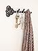 Comfify Decorative Wall Mounted Key Holder Rack - Vintage Key Shaped Rack with 3 Hooks - Wall Mounted - Keys, Coats, Hats and More- Rustic Cast Iron - 11 x 2.8 - with Screws and Anchors - Rust Brown