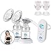 Bellababy Pocket Double Electric Breast Pump Come with Hanging Lanyard Storage Bags and Adpaters Bottle Thread Changers