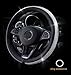 Crystal Steering Wheel Cover, Leather Surface Bling Bling Rhinestone, Black Universal 15-inch Protector for Female Girls. (Crystal Steering Wheel Cover)