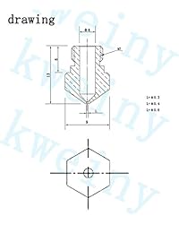 Kweiny MK10 Hotend Kit para impresora 3D Makerbot de piezas extrusoras y boquillas de limpieza, Brass