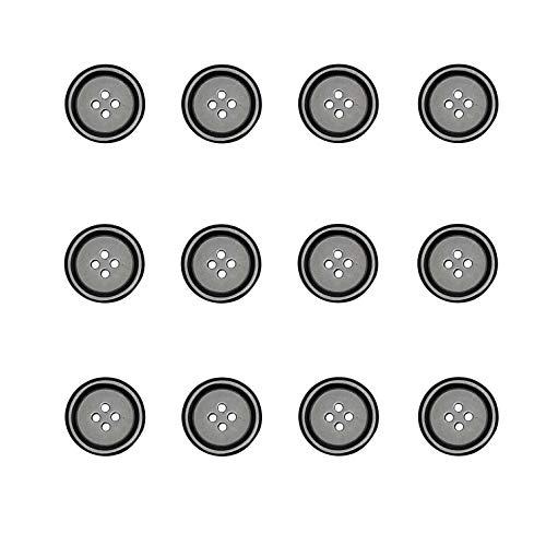 Libiline 100pcs Resin Button Solid Color 4Holes