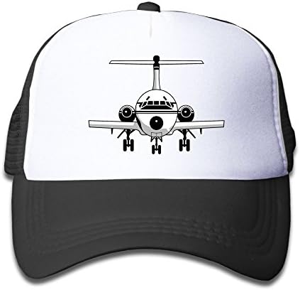 Qiop Nee Black Mesh Baseball Cap Adjustable Kids Hats Aeroplane Boeing-747 5 Unisex