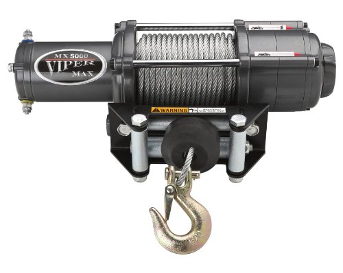Viper max 5000lb atv/utv winch kit with 65 feet steel c…