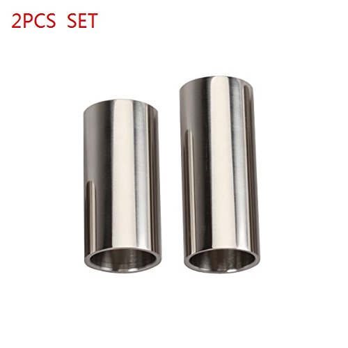 Lexiesxue 2pcs Set Steel Guitar Slide Acoustic Electric Slider Guitar dia 21mm length 51mm 60mm - Thumbnail 2