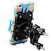 ENKEEO Bike Mount Universal Motorcycle Cell Phone Holder Cradle with 360 Degree Rotation, Rubber Grips for iPhone X/8/7/7 Plus/6S/6S Plus, Samsung Galaxy S7/S6 S5 and GPS Device Up to 3.7