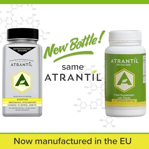 Atrantil Natural Digestive Aid for Bloating and Abdominal Discomfort, 90 Capsules