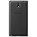 Samsung Galaxy Note 3 Wireless Charging Case S View Flip Cover Folio - Black