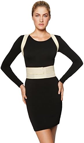 ®BeFit24 Posture Corrector for Women - Made in Europe - Back & Shoulder Support Brace for Kyphosis, Lordosis & Scoliosis - Slouch & Hunchback Correction - [ Size 1 - Beige ]
