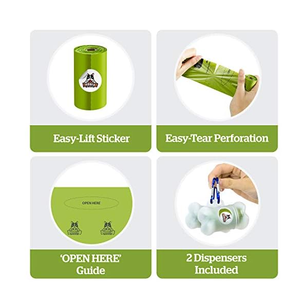 Pogis-Poop-Bags-50-Rolls-750-Dog-Poo-Bags-2-Dispensers-Scented-Leak-Proof-Biodegradable-Poo-Bags-for-Dogs Pogi's Biodegradable Dog Poo Bags - 50 Rolls (750 Dog Bags) +2 Dog Poo Bag Holders - Ultra Thick, Leak-Proof, Scented…