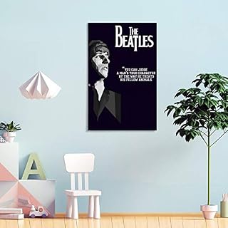 XYDQ Poster sur toile avec citations des Beatles – Art mural – Décoration moderne pour chambre de famille – 50 x 75 cm - Les Beatles, Paul McCartney, John Lennon, RIngo Starr, George Harrison XYDQ Poster sur toile avec citations des Beatles - Art mural - Décoration moderne pour chambre de famille - 50 x 75 cm – Image 4