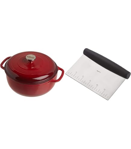 Amazon.com: Lodge EC6D43 Enameled Cast Iron Dutch Oven, 6-Quart