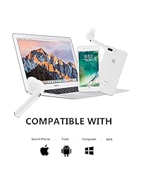 BDKING Auriculares, auriculares inalámbricos estéreo, manos libres, auriculares deportivos, auriculares de conducción con funda de carga para la mayoría de smartphones