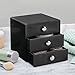 iDesign 35360 3-Drawer Plastic Vanity Organizer, Compact Storage Organization Set for Cosmetics, Dental Supplies, Hair Care, Bathroom, Dorm, Desk, Countertop, Office, 6.5