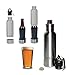 COOLIXIR Stainless Steel Beer Bottle Cooler with Opener and Safe Grip, 12-Ounce