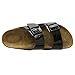Birkenstock ARIZONA Ladies Dual Buckle Slip On Sandals Patent Black 39