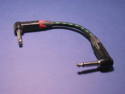 Geistnote's Evidence Audio Lyric HG Patch Cable with Neutrik Right Angle Connectors 18 INCHES
