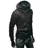 Men's Oblique Zipper Jacket Cosplay Costumes Hoodie II Coat