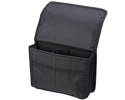 EXEASEIKOSANGYO Japan EH-168 Automotive Car Sedan Truck Van SUV Seat Side Under Partition Cargo Storage Armrest Pocket Organizer Cup Drink Smartphone Holder Black