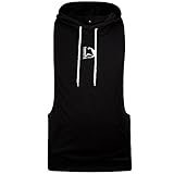 HASIDING Mens Stringer Hoodie Gym Tank Top Bodybuilding Hoodie Tee