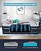 AYCLIF Upgraded Air Mattress Twin Size Blow Up Raised Airbed, Cup Hole Inflatable Mattress with Built-in Electric Pump Easy to Transport & Store and Repair Patches Included, 80x39x18 inches