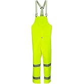 WorkLite NASCO 80TFY455 Bib Trouser - Fly Front - HiVis ANSI Class E