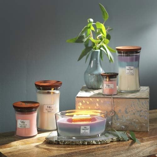 Woodwick Large Hourglass Trilogy Scented Candle Calming Retreat