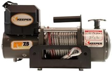 HAMPTON PROD KW75122RM 12 Volt Dc Electric Winch - 7500 Lbs.
