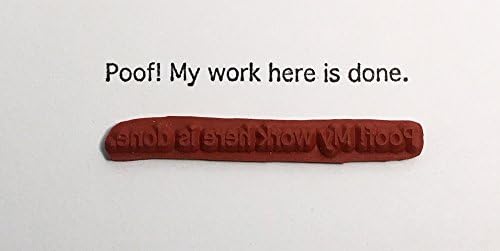 Altered Attic Unmounted Rubber Stamp: Poof! My Work Here Is Done
