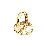 14k Yellow Gold 2mm Thickness Huggie Earrings (10 x 10 mm)
