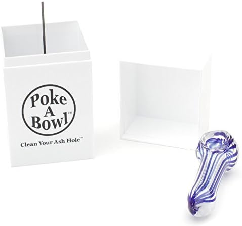 Poke A Bowl Ashtray - Clean Your Ash Hole; The Only Odor Proof, Heat Resistant, Pet-Friendly, Ash & Resin Removing Travel Box Ashtray With A Lid (Snow White)
