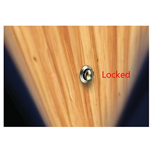 Encell Set of 5 Push Button Catch Cupboard Door Knob Latch Lock for RV Camper Motor Home Caravan