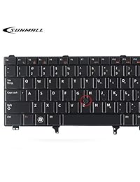 sunmall retroiluminación Teclado de repuesto para Dell Latitude E5420 E5430 E6220 E6320 E6330 E6420 E6430 E6440 serie US Layout Negro