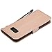 For Galaxy S8 Plus Case,HP95(TM) Fashion Ultra Slim Flower Layered Leather Flip Case Wallet Cards cover For Samsung Galaxy S8 Plus 6.2inch (Gold)