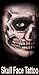 Skull Full Face Special Effects Face Temporary Tattoo